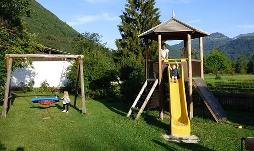 Spielplatz vom Forellenhof - Wieselmühle in Grünau im Almtal